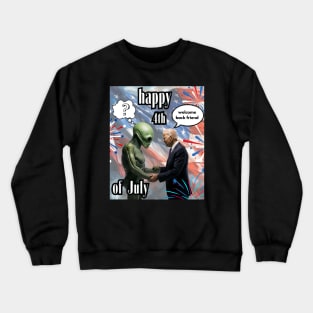 Biden Happy 4th July Funny Crewneck Sweatshirt